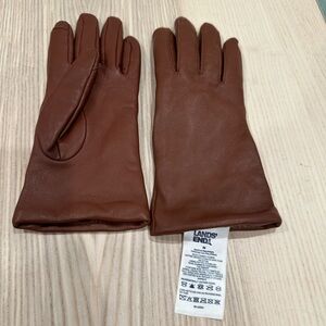 Lands' End Brown Leather Gloves